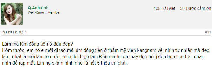 Phẫu thuật má lúm đồng tiền bao nhiêu tiền? 4