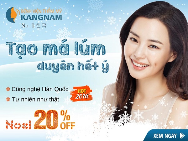 Tạo má lúm công nghệ “hot” 2016 ưu đãi Noel 20%